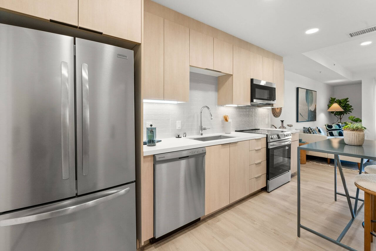 Glide installed kitchen